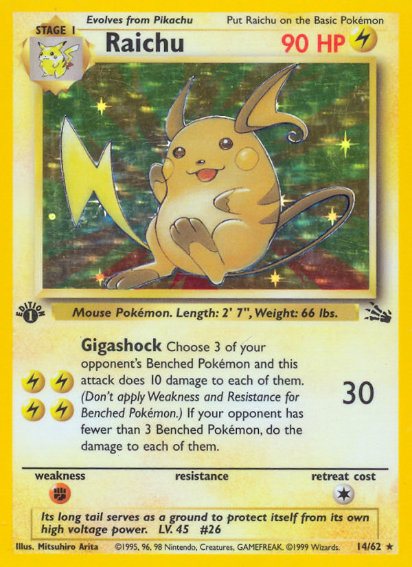 Raichu - Fossil SET-14