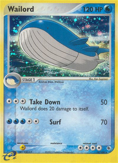 Wailord - Ruby & Sapphire SET-14