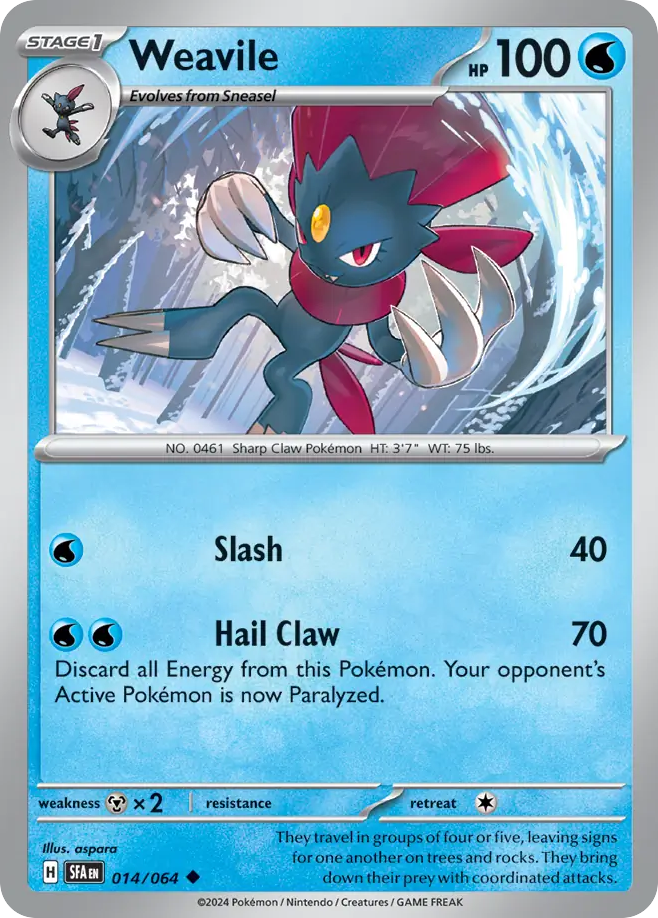 Weavile - Shrouded Fable SET-14