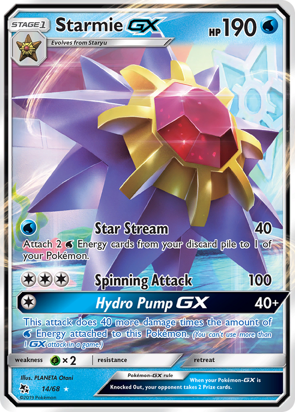 Starmie-GX - Hidden Fates SET-14