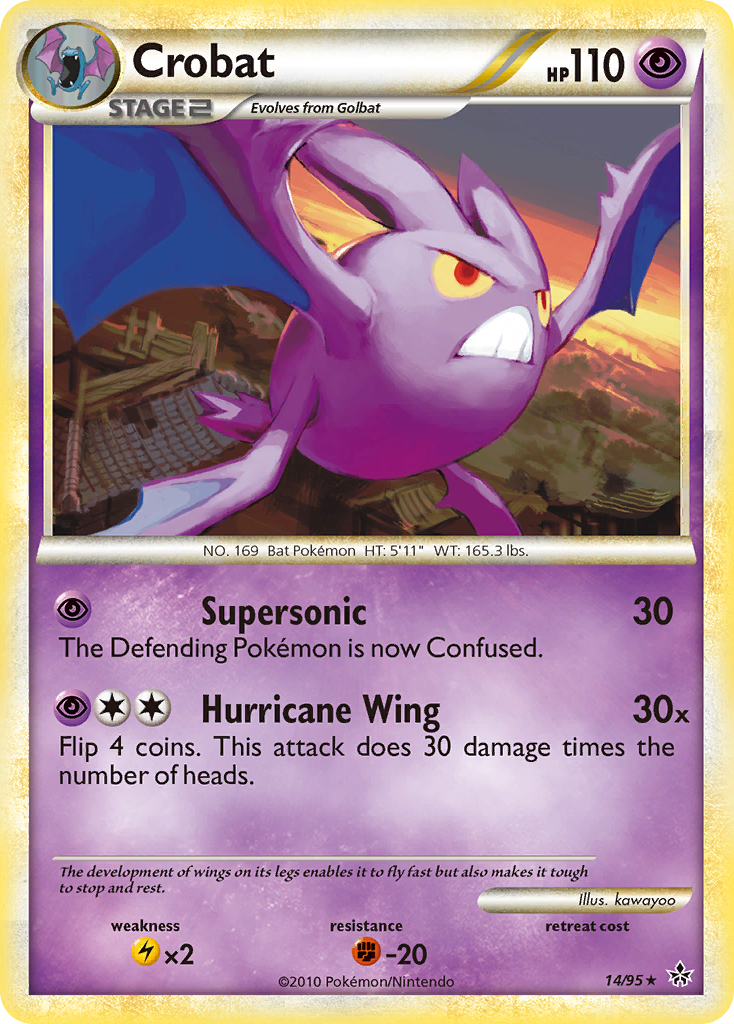 Crobat - HS Unleashed SET-14