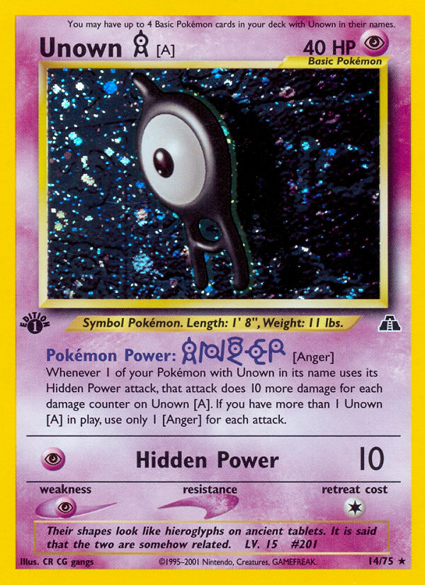 Unown [A] - Neo Discovery SET-14