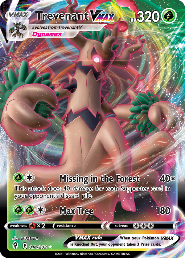 Trevenant VMAX - Evolving Skies SET-14