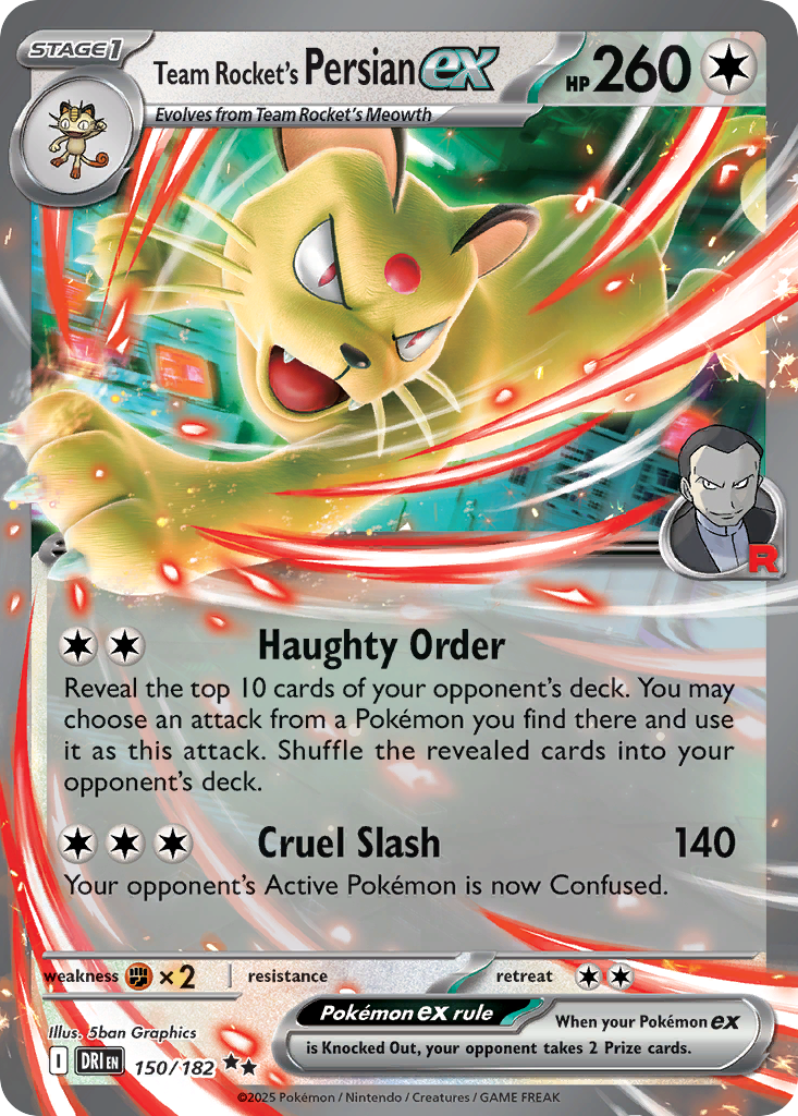 Team Rocket's Persian EX - Destined Rivals SET-150