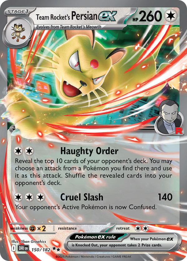 Team Rocket's Persian EX - Destined Rivals SET-150