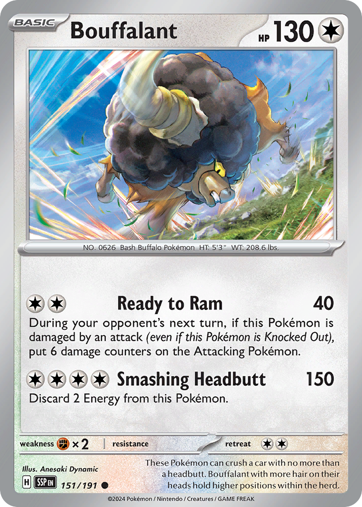 Bouffalant - Surging Sparks SET-151