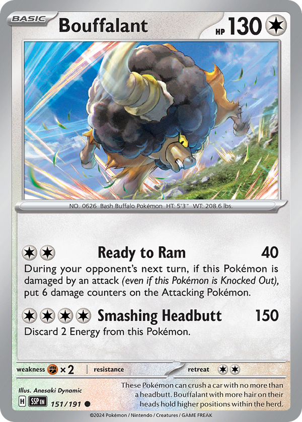Bouffalant - Surging Sparks SET-151