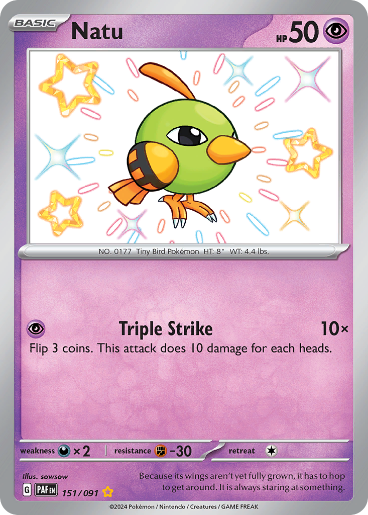 Natu - Paldean Fates SET-151