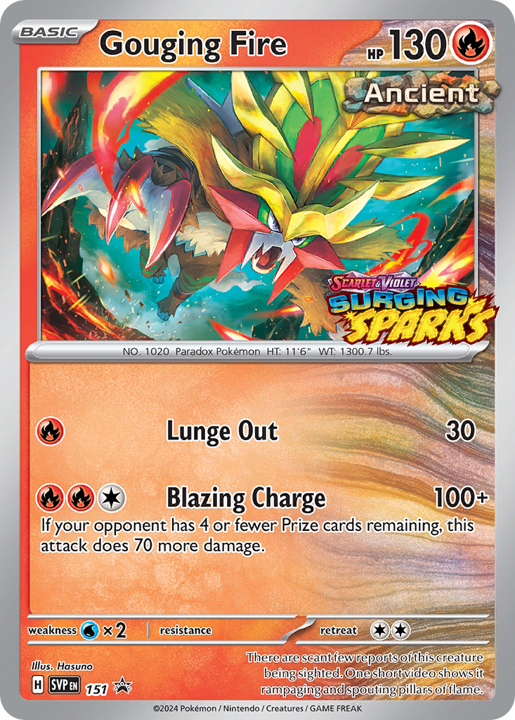 Gouging Fire - Scarlet & Violet Black Star Promos SET-151