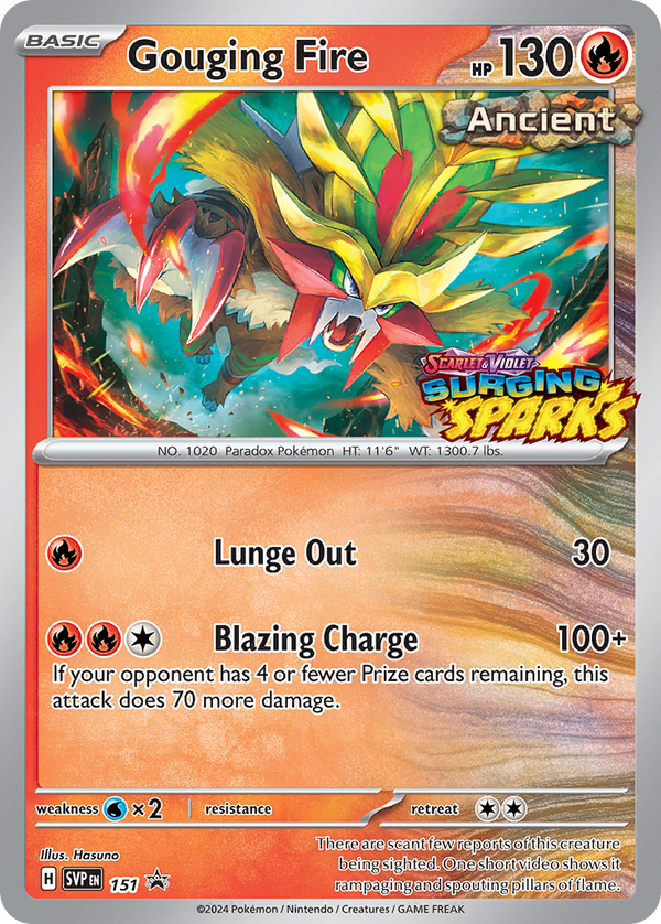 Gouging Fire - Scarlet & Violet Black Star Promos SET-151