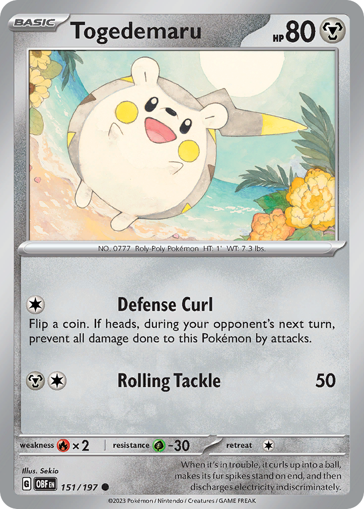 Togedemaru - Obsidian Flames SET-151