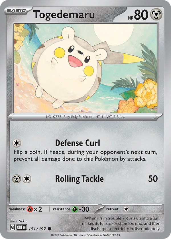 Togedemaru - Obsidian Flames SET-151