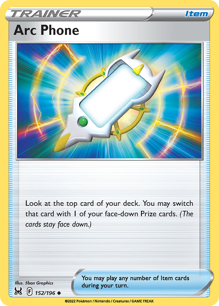 Arc Phone (Lost Origin SET) (Trainer) (Item) (Uncommon) (PKM Lost Origin SET-60)