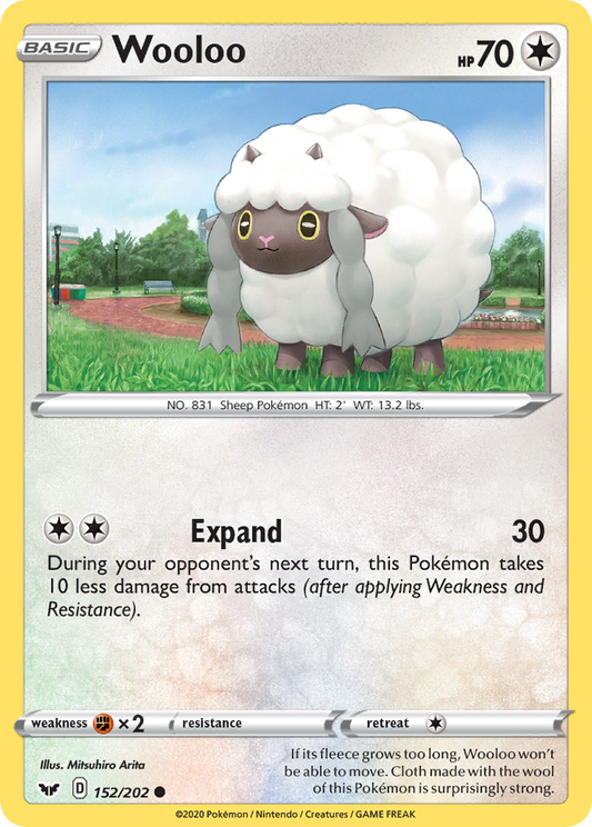 Wooloo (Sword & Shield SET) (Pokémon) (Basic) (Colorless) (HP: 70) (Common) (PKM Sword & Shield SET-60)