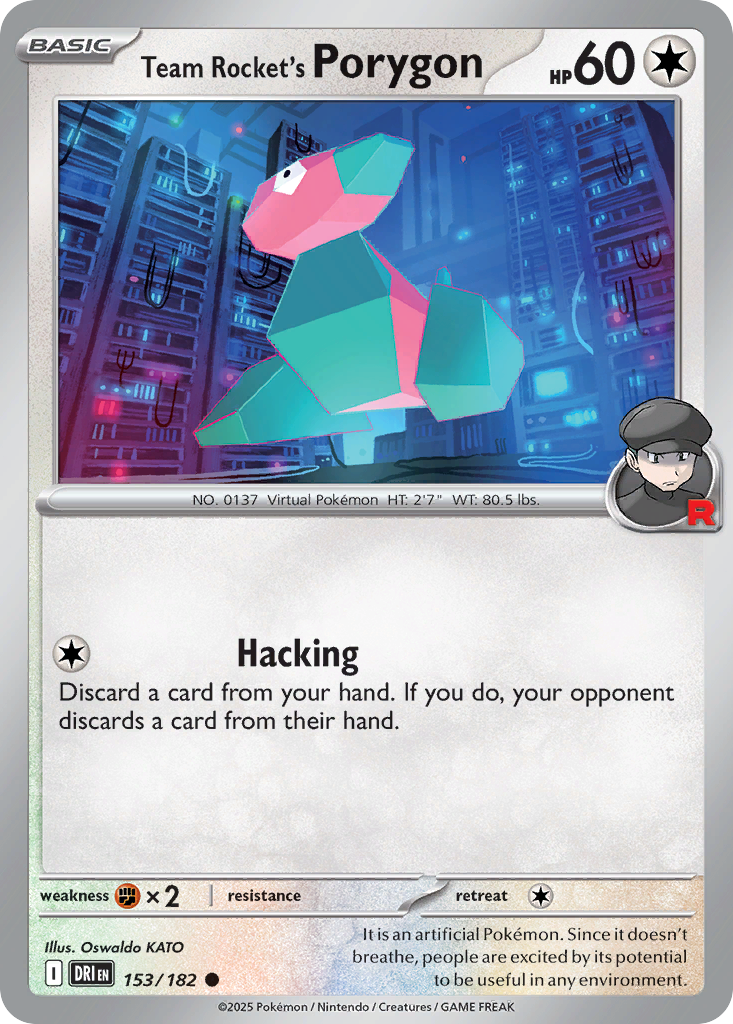 Team Rocket's Porygon - Destined Rivals SET-153