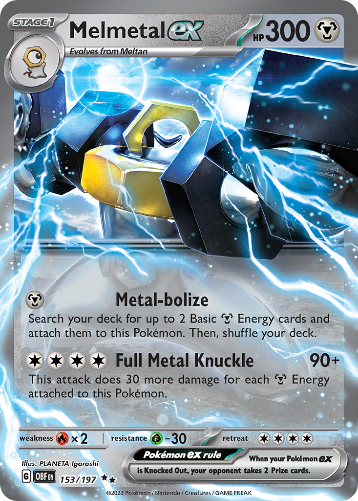 Melmetal EX - Obsidian Flames SET-153
