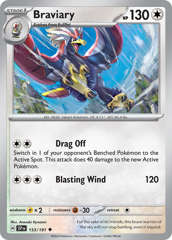 Braviary - Surging Sparks SET-153