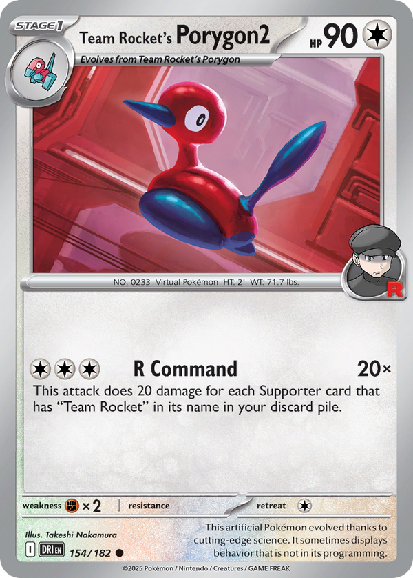 Team Rocket's Porygon2 - Destined Rivals SET-154