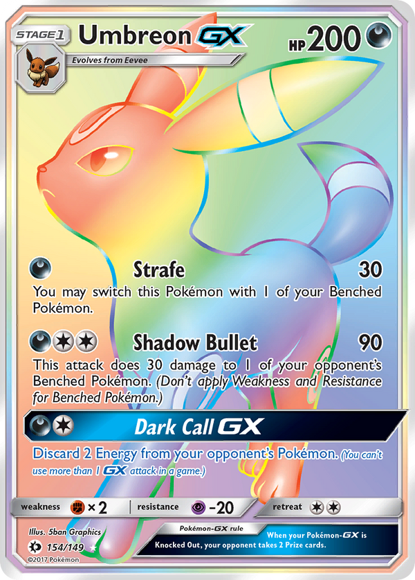 Umbreon-GX - Sun & Moon SET-154