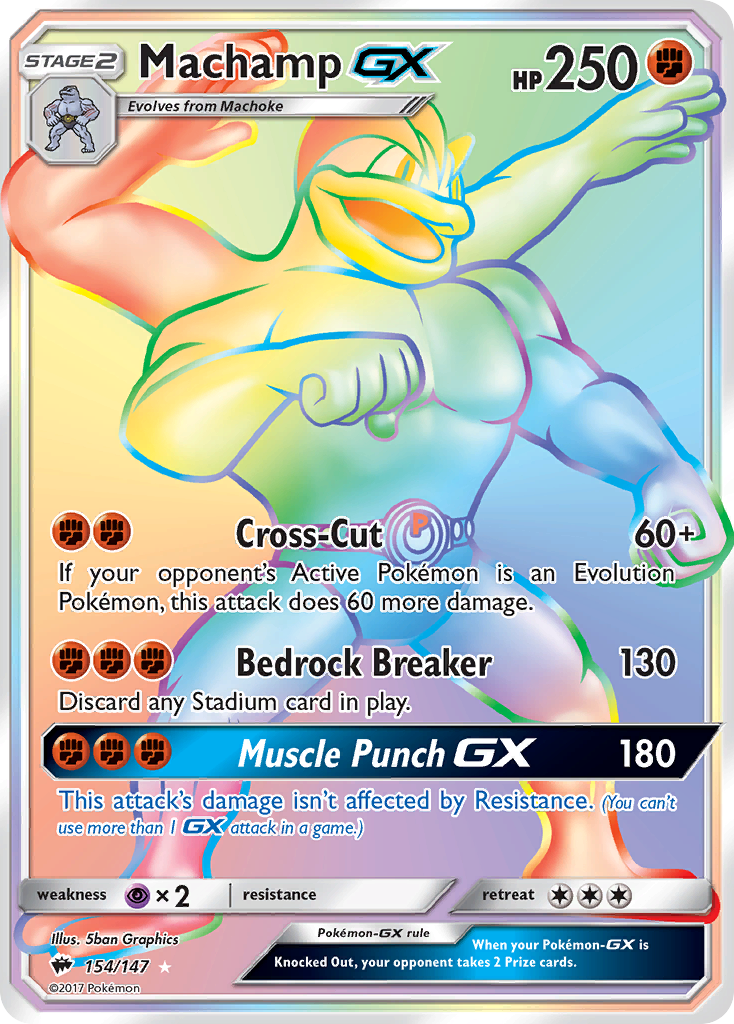 Machamp-GX - Burning Shadows SET-154