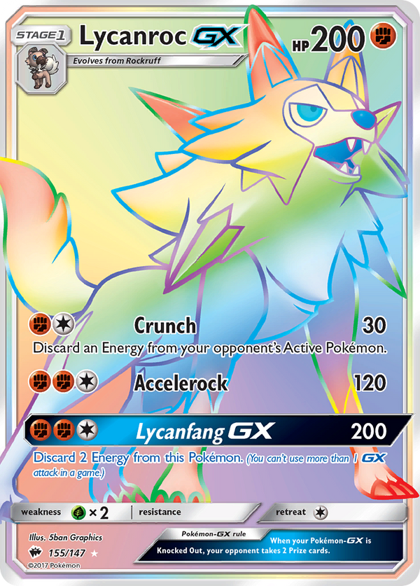 Lycanroc-GX - Burning Shadows SET-155