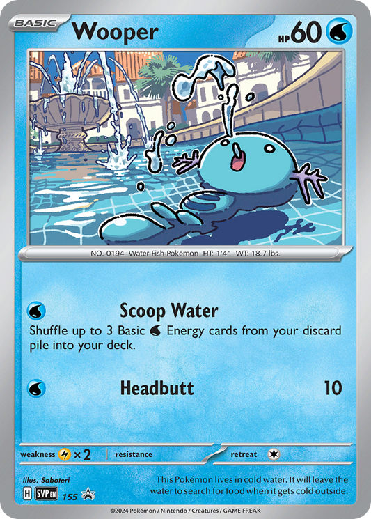 Wooper (Scarlet & Violet Black Star Promos SET) (Pokémon) (Basic) (Water) (HP: 60) (Promo) (PKM Scarlet & Violet Black Star Promos SET-63)