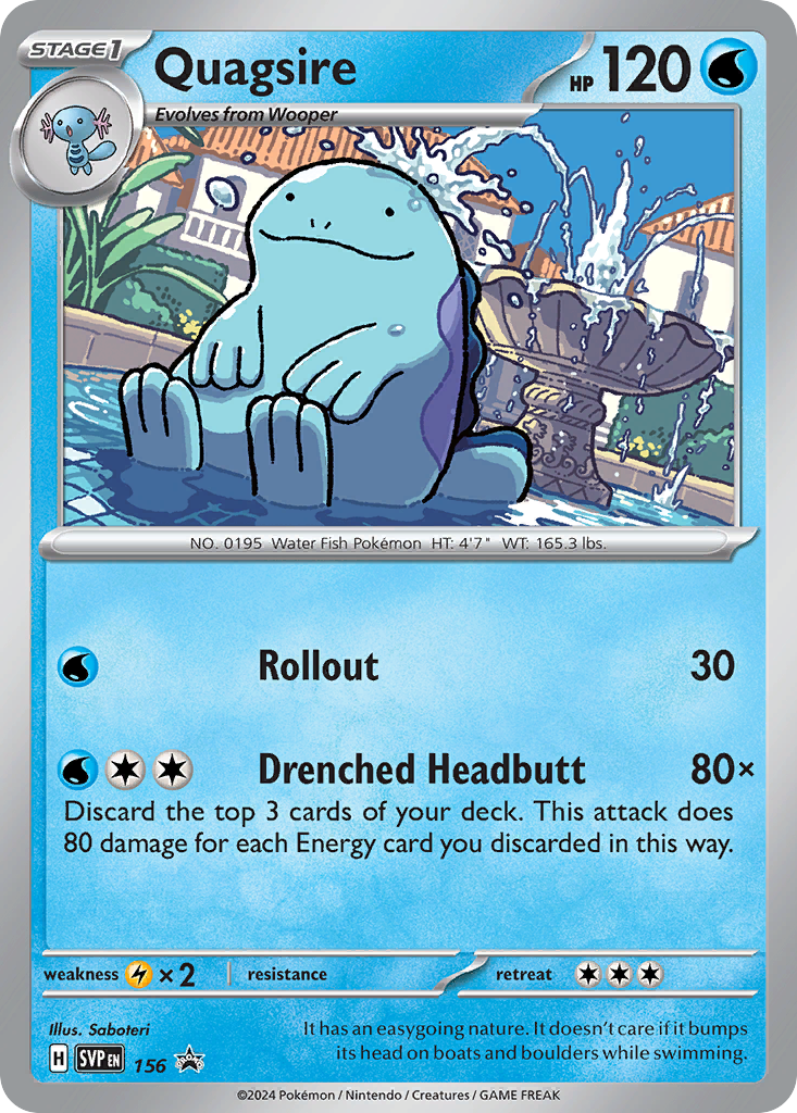 Quagsire - Scarlet & Violet Black Star Promos SET-156
