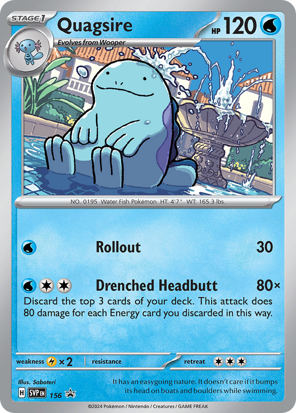Quagsire - Scarlet & Violet Black Star Promos SET-156