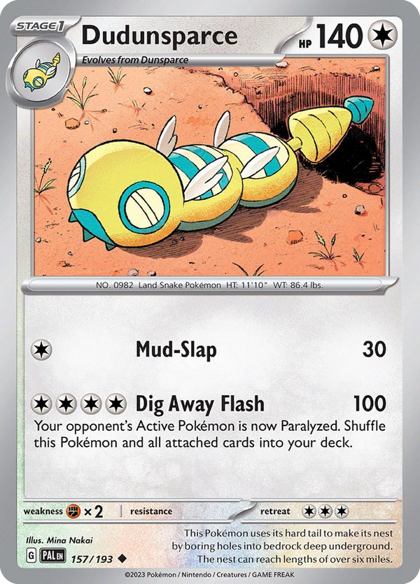 Dudunsparce - Paldea Evolved SET-157
