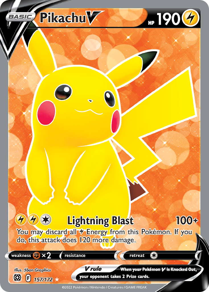 Pikachu V - Brilliant Stars SET-157