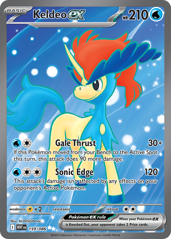 Keldeo EX - White Flare SET-159