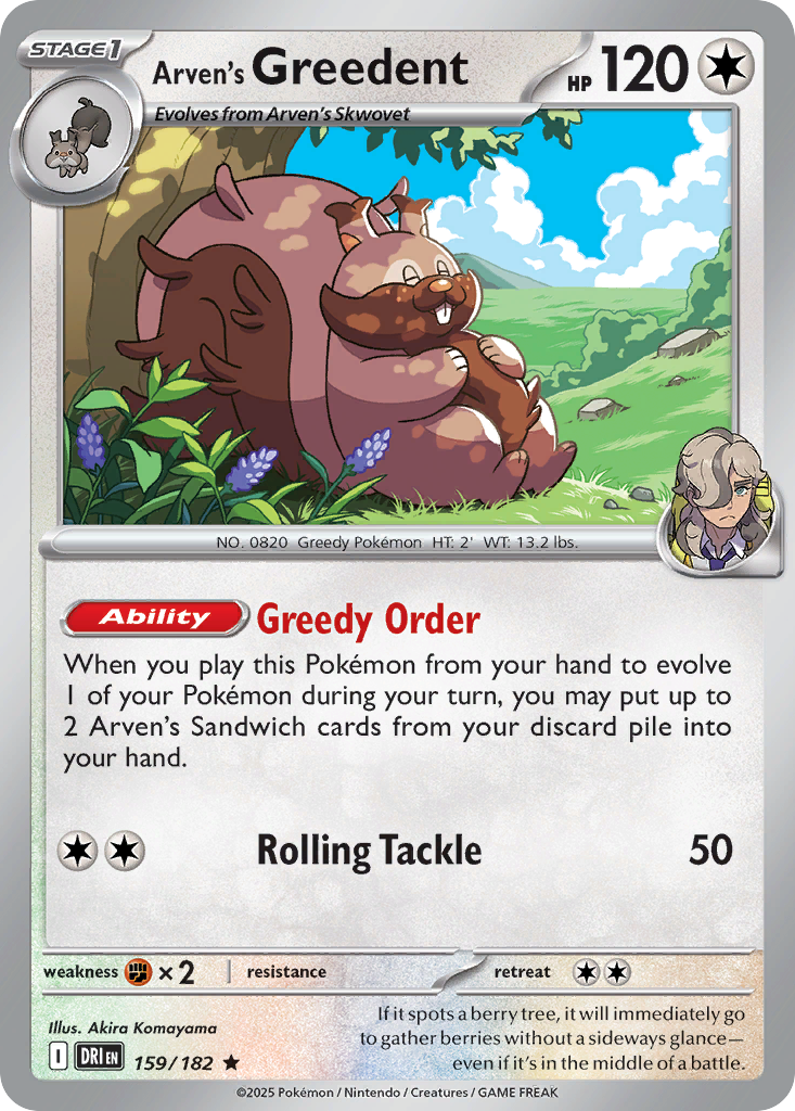 Arven's Greedent - Destined Rivals SET-159