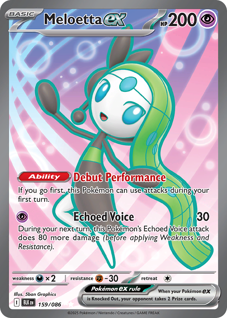 Meloetta EX - Black Bolt SET-159