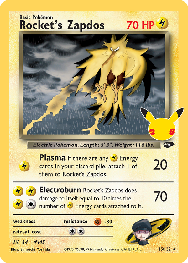 Rocket's Zapdos - Celebrations: Classic Collection SET-15_A3
