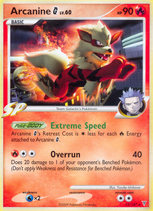 Arcanine G (Supreme Victors SET) (Pokémon) (Basic, SP) (Fire) (HP: 90) (Rare) (PKM Supreme Victors SET-57)