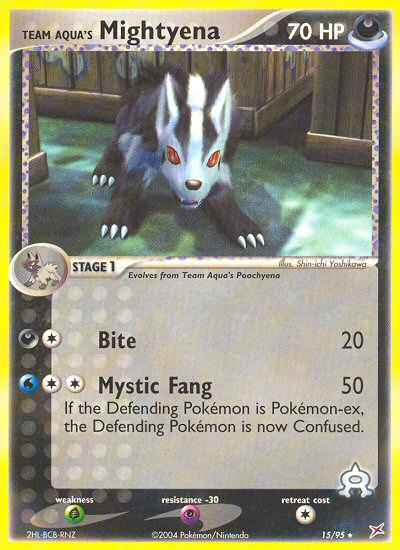 Team Aqua's Mightyena - Team Magma vs Team Aqua SET-15