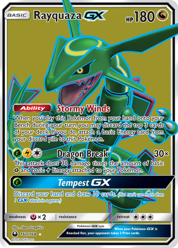 Rayquaza-GX - Celestial Storm SET-160
