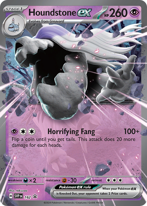 Houndstone EX - Scarlet & Violet Black Star Promos SET-162