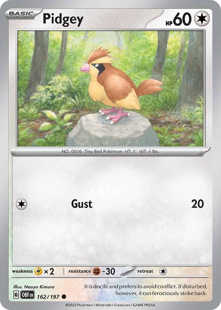 Pidgey - Obsidian Flames SET-162