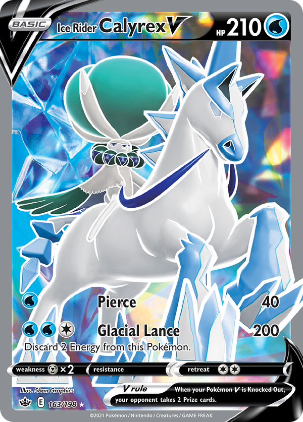 Ice Rider Calyrex V - Chilling Reign SET-163