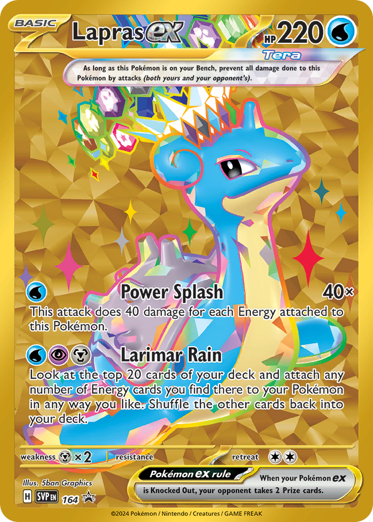 Lapras EX - Scarlet & Violet Black Star Promos SET-164