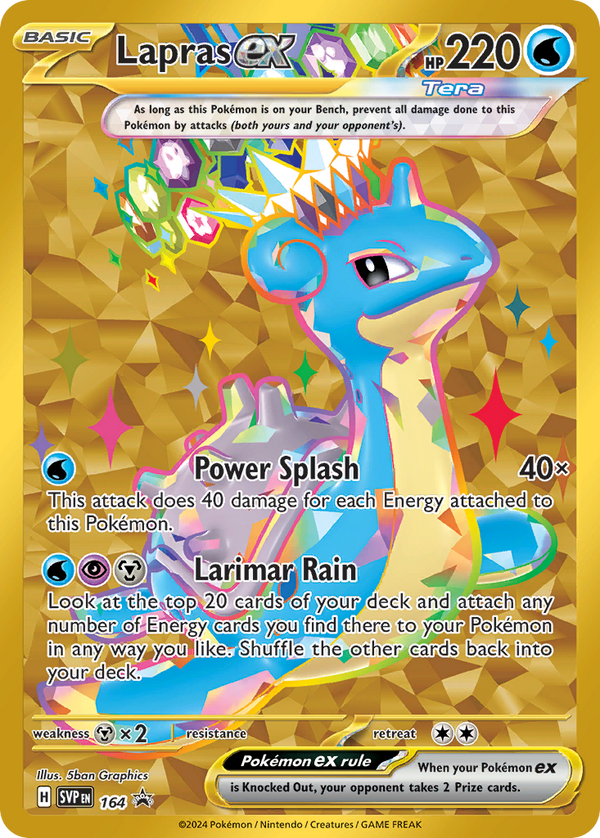 Lapras EX - Scarlet & Violet Black Star Promos SET-164
