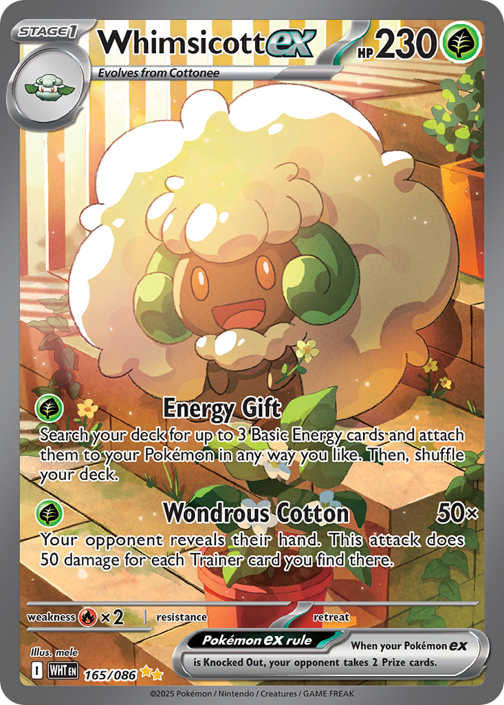 Whimsicott EX - White Flare SET-165