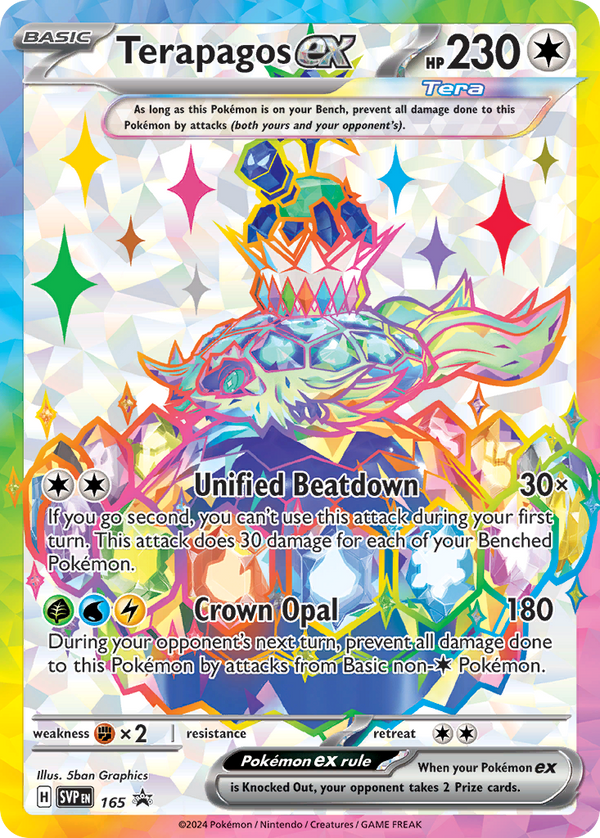 Terapagos EX - Scarlet & Violet Black Star Promos SET-165
