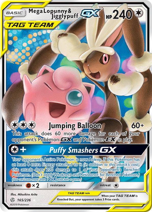 Mega Lopunny & Jigglypuff-GX - Cosmic Eclipse SET-165