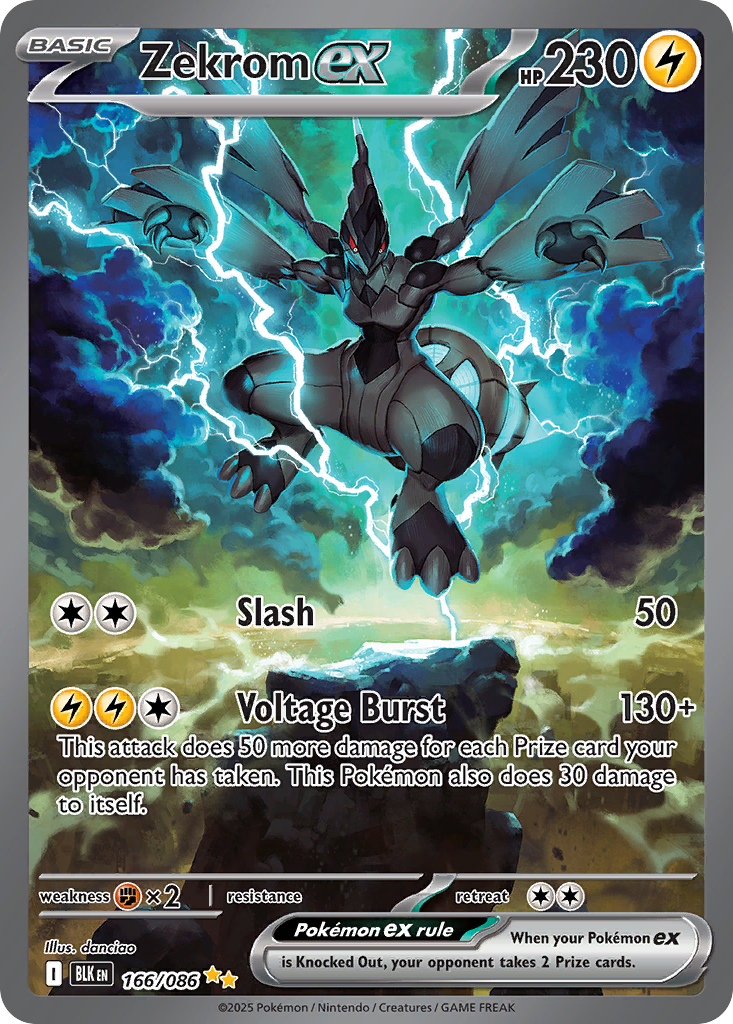 Zekrom EX - Black Bolt SET-166