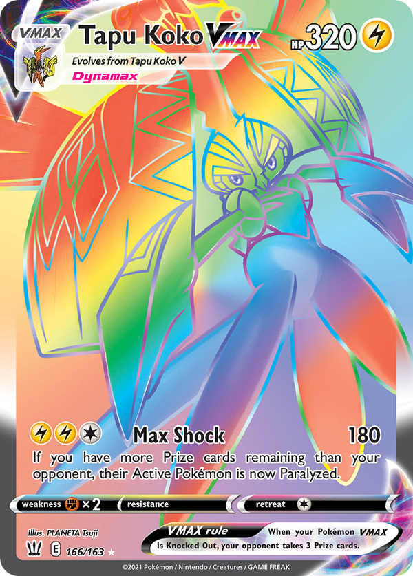 Tapu Koko VMAX - Battle Styles SET-166
