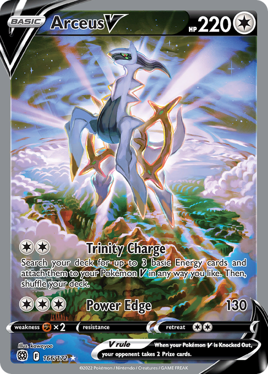 Arceus V (Brilliant Stars SET) (Pokémon) (Basic, V) (Colorless) (HP: 220) (Rare Ultra) (PKM Brilliant Stars SET-75)