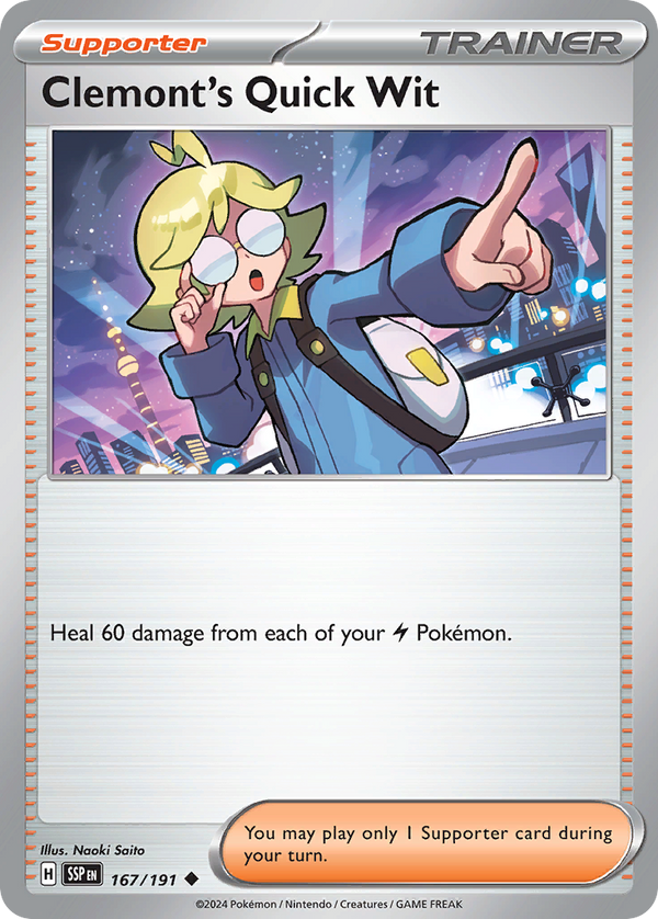 Clemont's Quick Wit - Surging Sparks SET-167