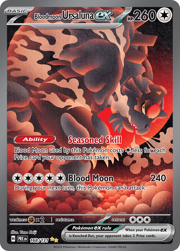 Bloodmoon Ursaluna EX - Prismatic Evolutions SET-168